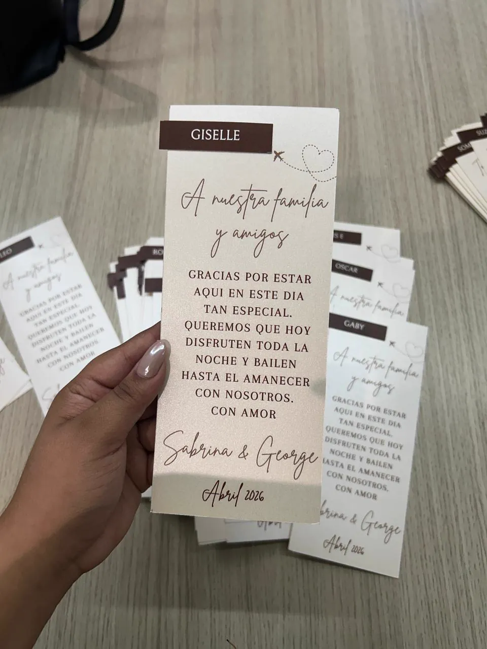 Papelería de evento · Sabrina & George